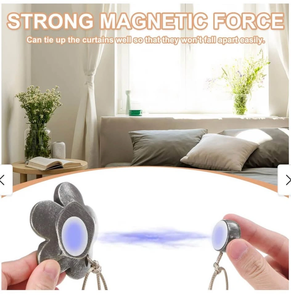 Magnetic Flower Curtain Tie 4pcs - photo 4