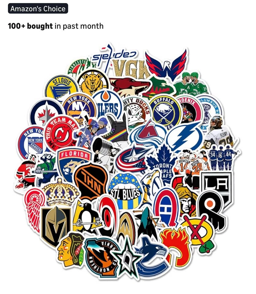 Ice Hockey Stickers 50pcs - photo 2