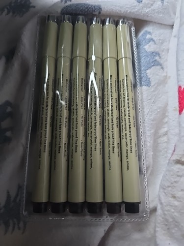 Muchcute Micro Fineliner 01 6 Pack Drawing Pen - photo 2