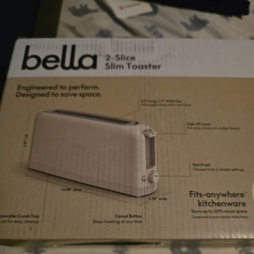 Bella 2 Slice Slim Toaster Model T30184 - Beige - photo 4