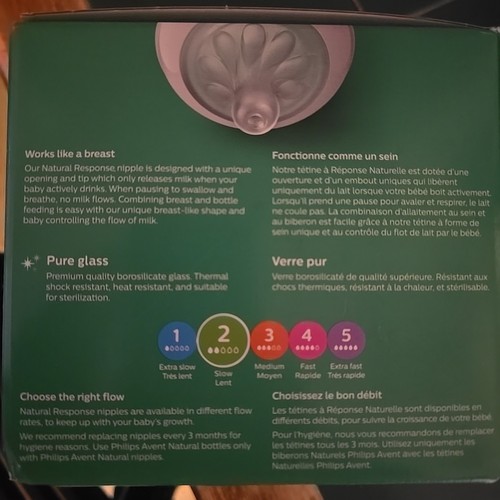 Philips Avent Natural Response Newborn 4 Glass Baby Bottles - photo 3