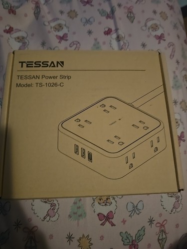 TESSAN Surge Protector Power Strip with 8 AC Outlets, 3 USB
