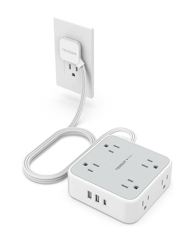 TESSAN Surge Protector Power Strip with 8 AC Outlets, 3 USB - photo 4