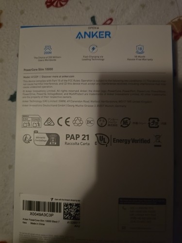 Anker PowerCore Slim 10000 10000mAh Power Bank - Black - photo 3