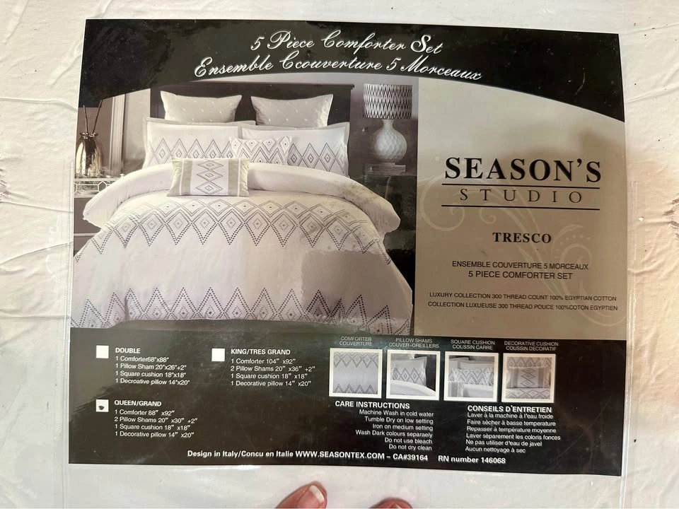 Season's Studio Tresco 5 Piece Comforter Set - Queen - photo 2