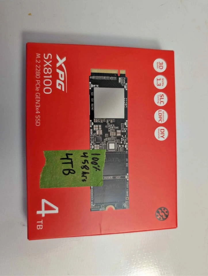 XPG SX8100 4TB M.2 NVMe SSD