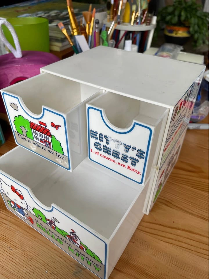 Vintage 1976 Sanrio Hello Kitty “Kitty’s Chest” Mini Drawer - photo 5
