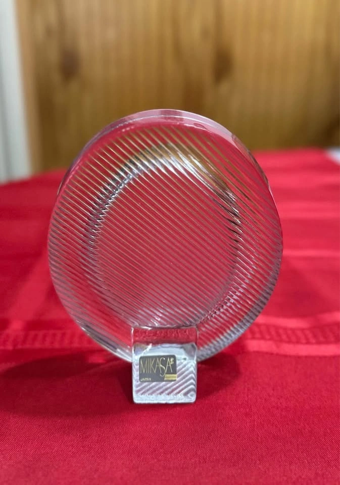 Vintage Mikasa Glass/Crystal Swirl Picture Frame - photo 2