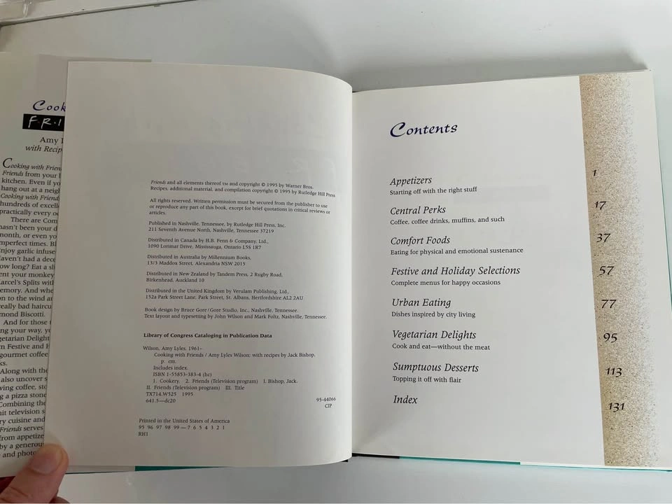 Vintage 1995 “Cooking with Friends” Cookbook – Hardcover - photo 2