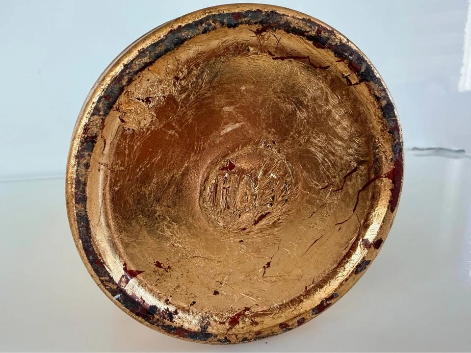 Italian Gilded Classical Face Relief Vase — Italy Stamped - photo 3