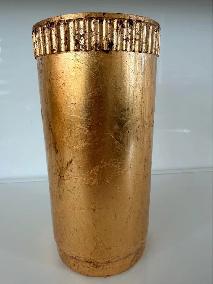 Italian Gilded Classical Face Relief Vase — Italy Stamped - photo 4