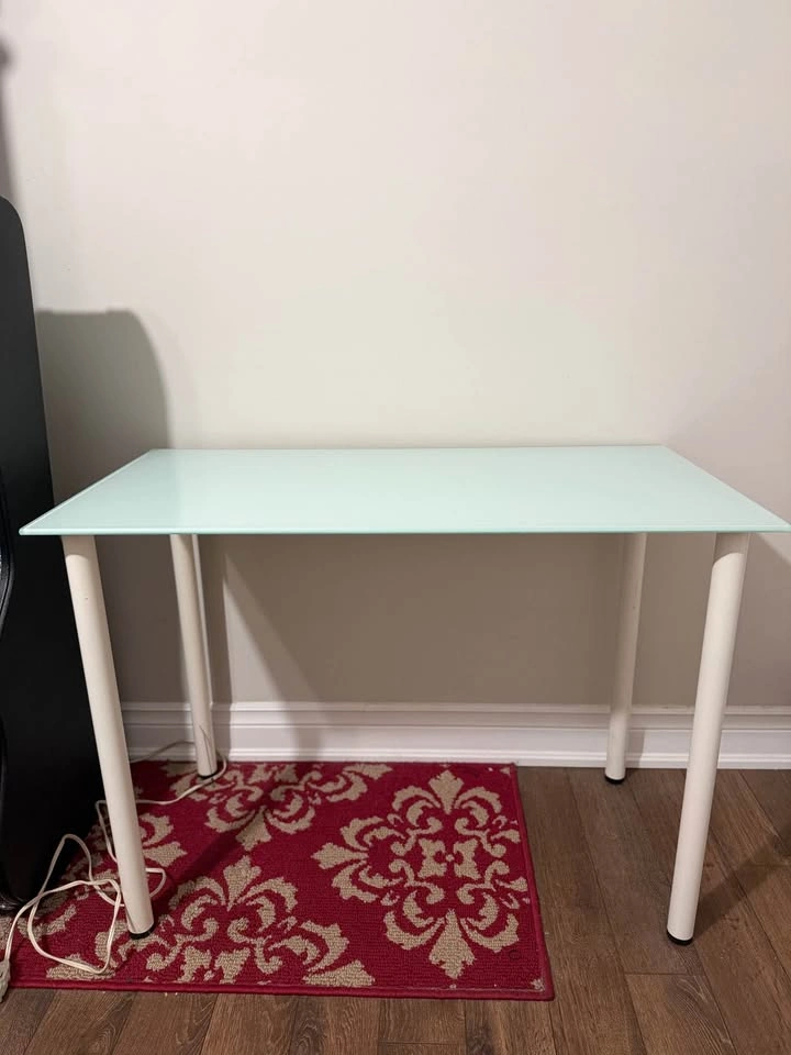 Moving out sale: Light Blue Desk/Table + Office Chair - photo 4