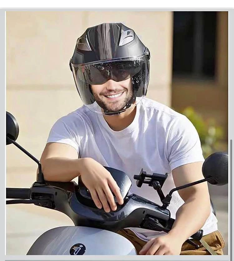 New Large Open-face Motorcycle Racing Jet Helmet