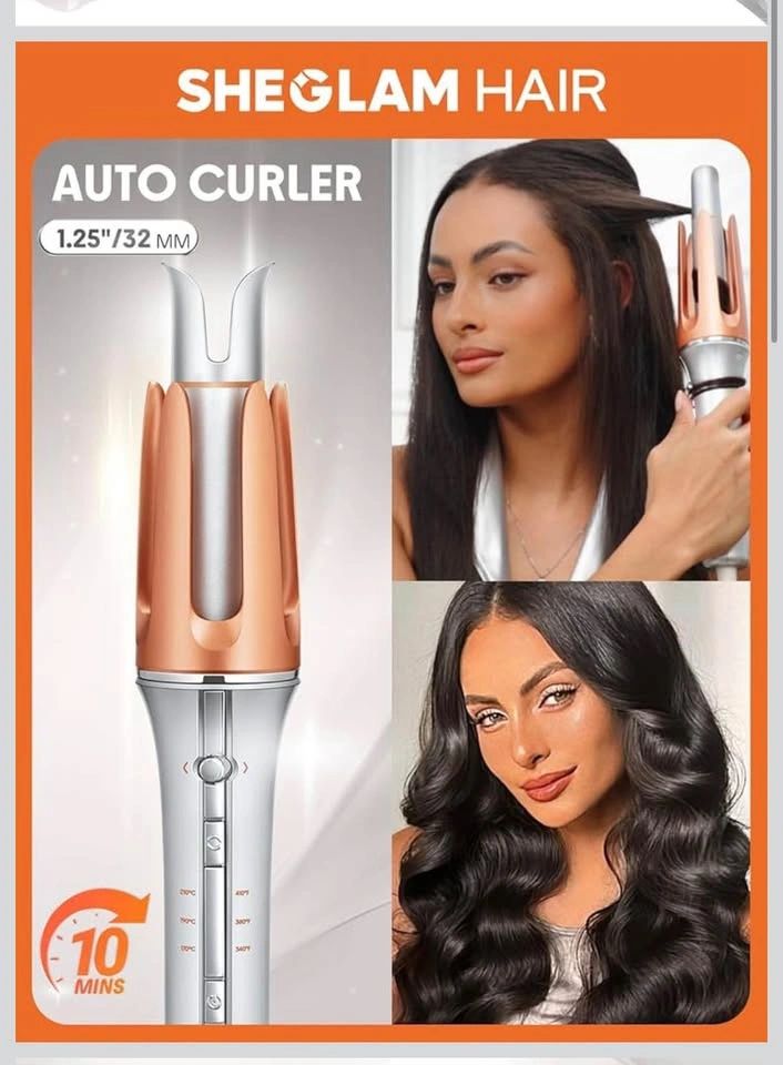 New SHEGLAM Automatic Curling Iron 1 inch with 3 Temperatures - photo 2