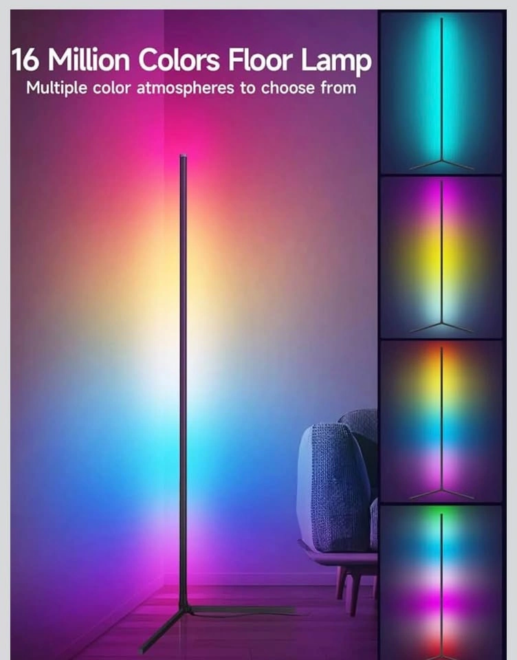 2 PCS New RGB LED Corner Lamp with Music Sync - photo 2