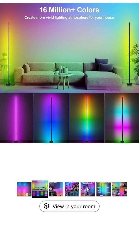 2 Pack RGB Corner Lamp Smart LED Floor Lamp - photo 2