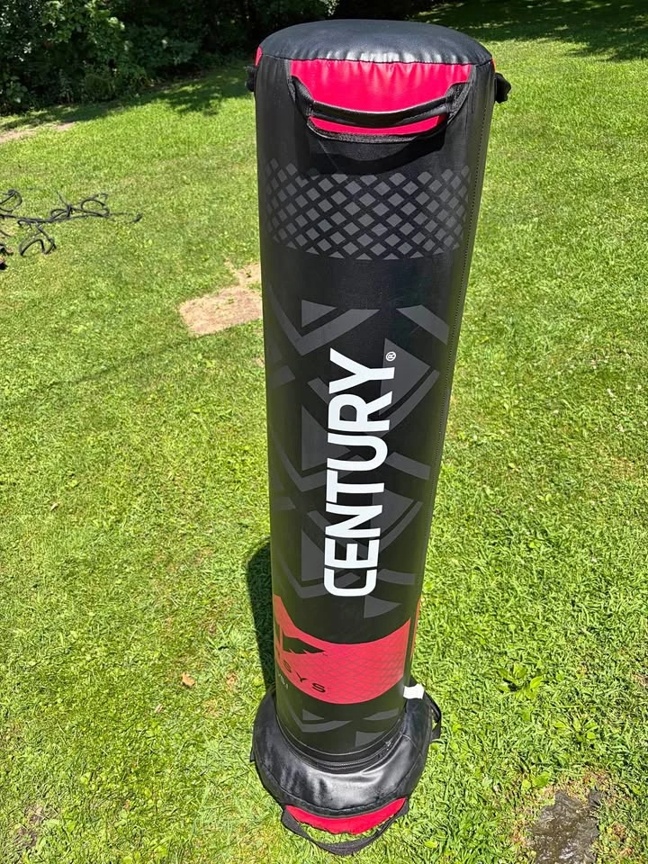 Boxing bag with gloves