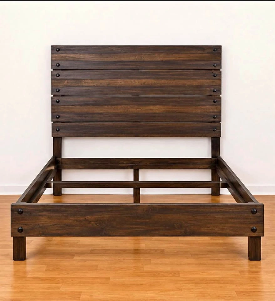 Bob's Discount Furniture Dark Brown Queen Bed