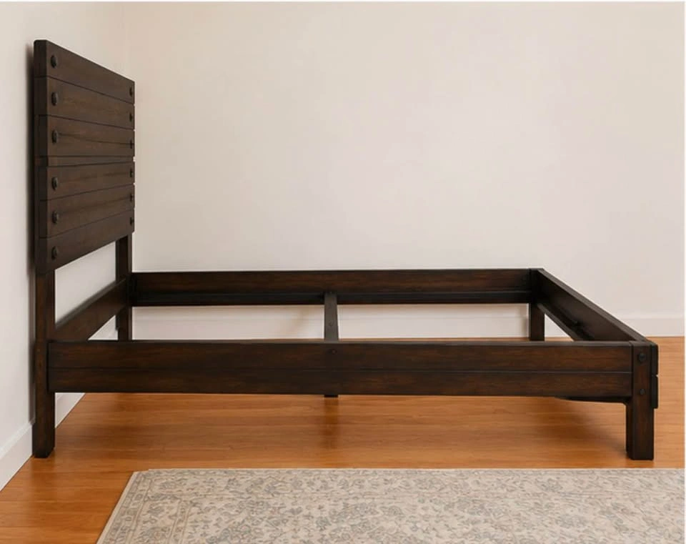 Bob's Discount Furniture Dark Brown Queen Bed - photo 3