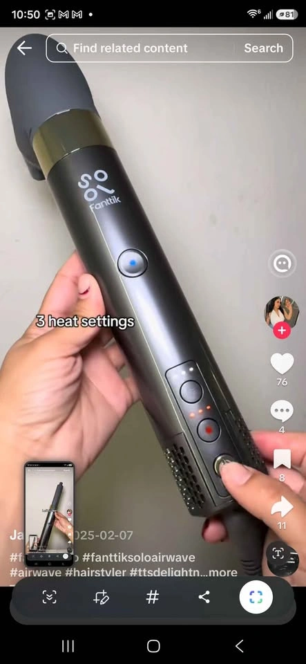 Fanttik Solo AirWave A10 Apex 6-in-1 Hair Styler - photo 3