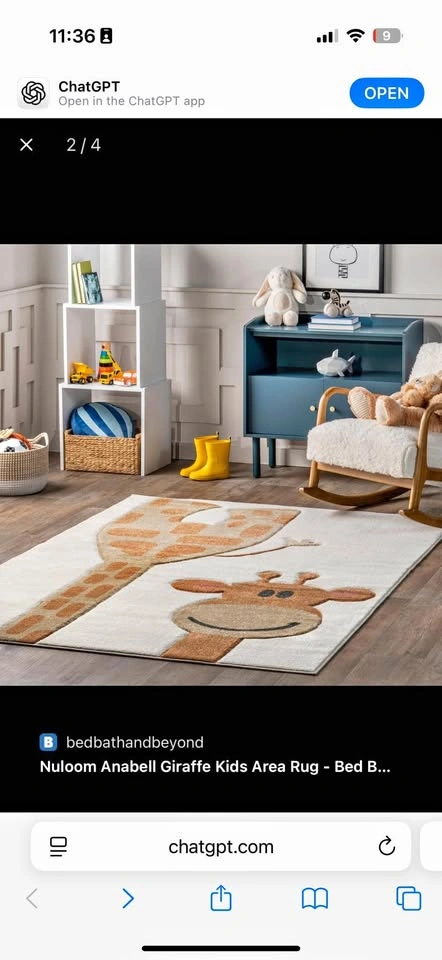 Ruggable carpet, nursery , children’s carpet