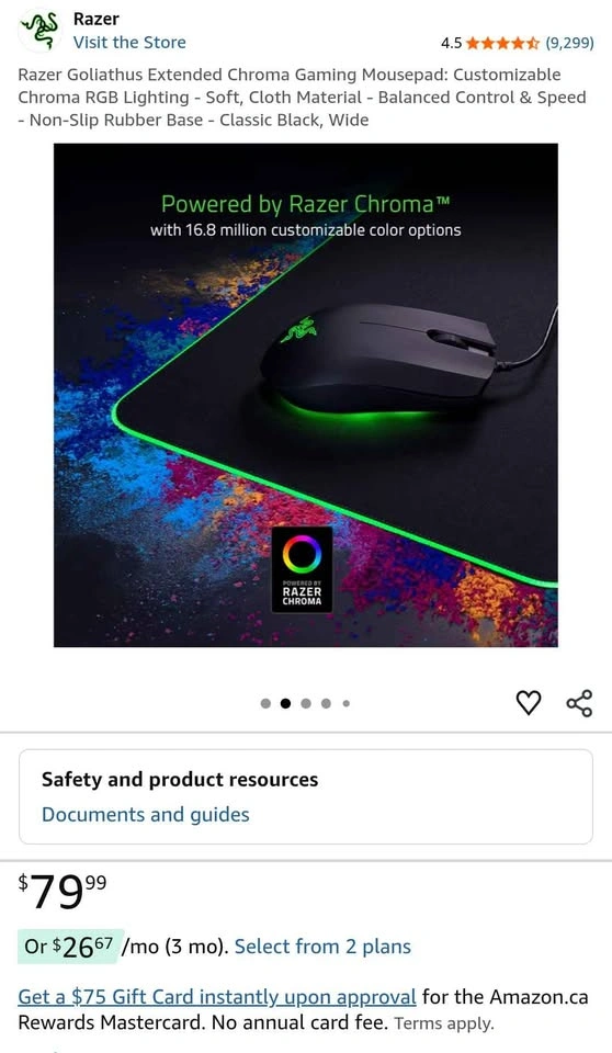 Razer Light Up Mouse/Desk Pad - photo 3