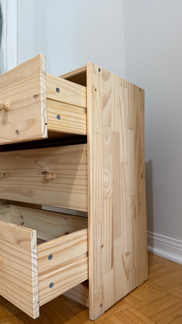 IKEA Pine 3-Drawer Dresser - photo 4