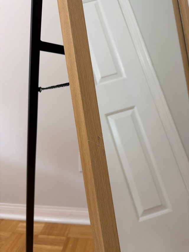 IKEA Floor Mirror with Wooden Frame - photo 3
