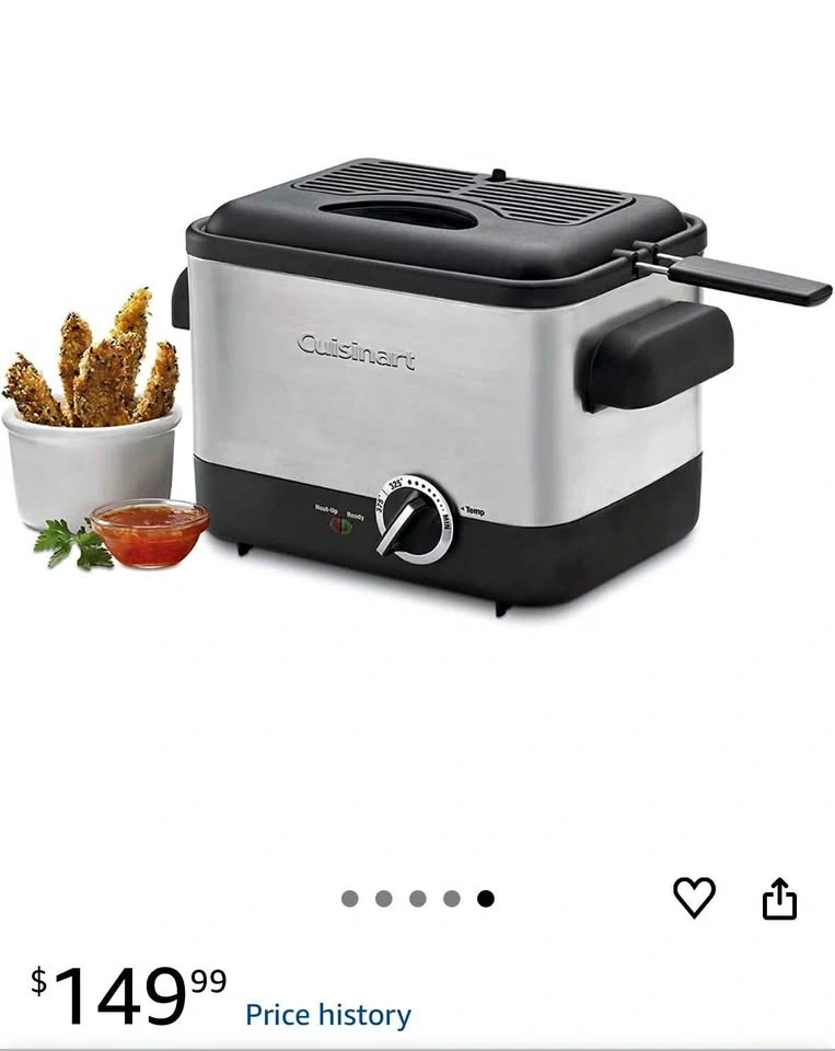 Compact deep fryer