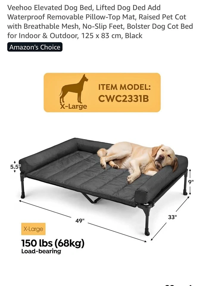 Elevated Dog Bed – Good Condition