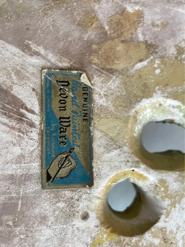 Vintage Devon Ware Chalkware Fruit Wall Plaque - photo 4