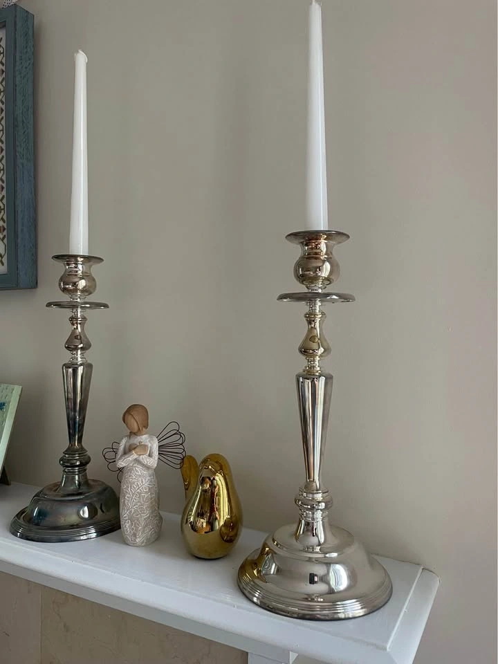New Vintage “Elegance” Silver Plated Candlestick Holders – Set o - photo 2