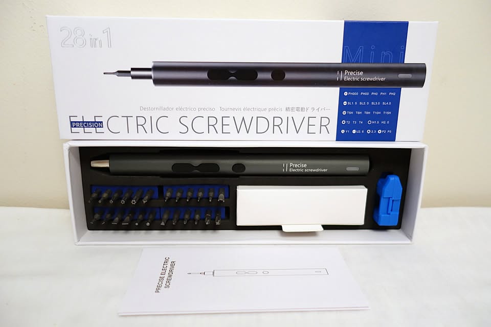 28 Piece Rechargeable Electric Screwdriver - photo 2