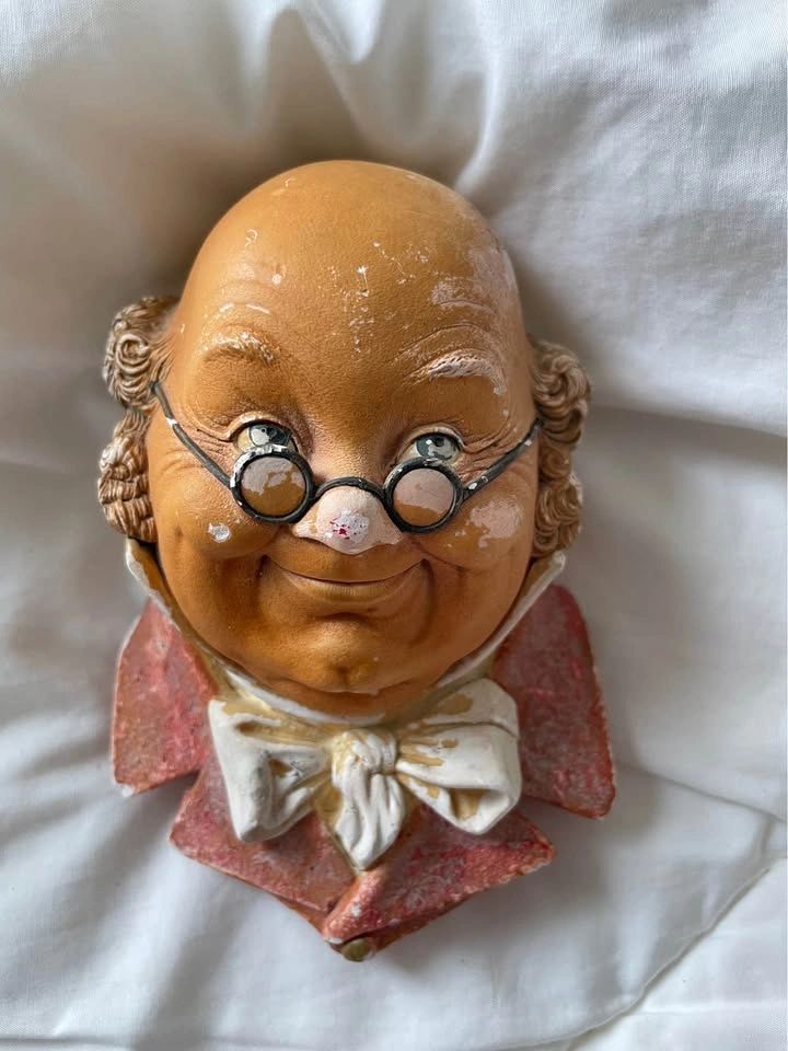 Vintage Bossons Chalkware Heads – Mr. Pickwick & Sarah Gamp - photo 2