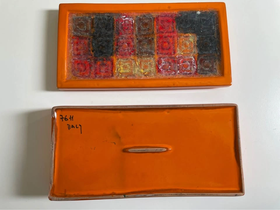 Vintage Italian Alvino Bagni for Raymor Mosaic Lidded Box - photo 5