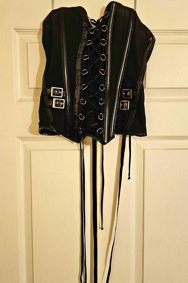 Vintage Frederick's of Hollywood Lace-Up Corset Top - Size M