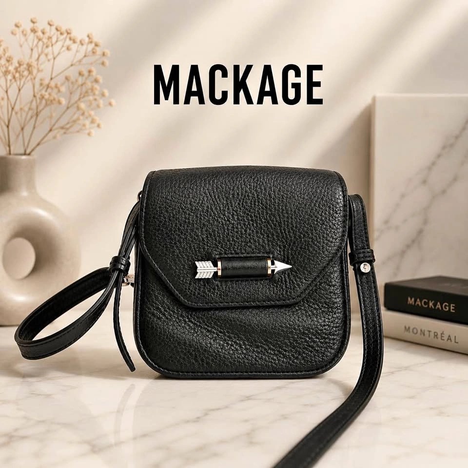 Mackage Novaki Pebbled Leather Crossbody Bag