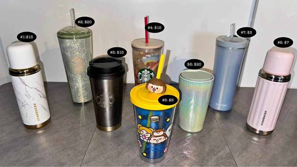 Moving sale // Bottle - Starbucks/contigo, starts from $5.00