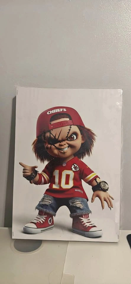 Funny Gangster Chucky Canvas