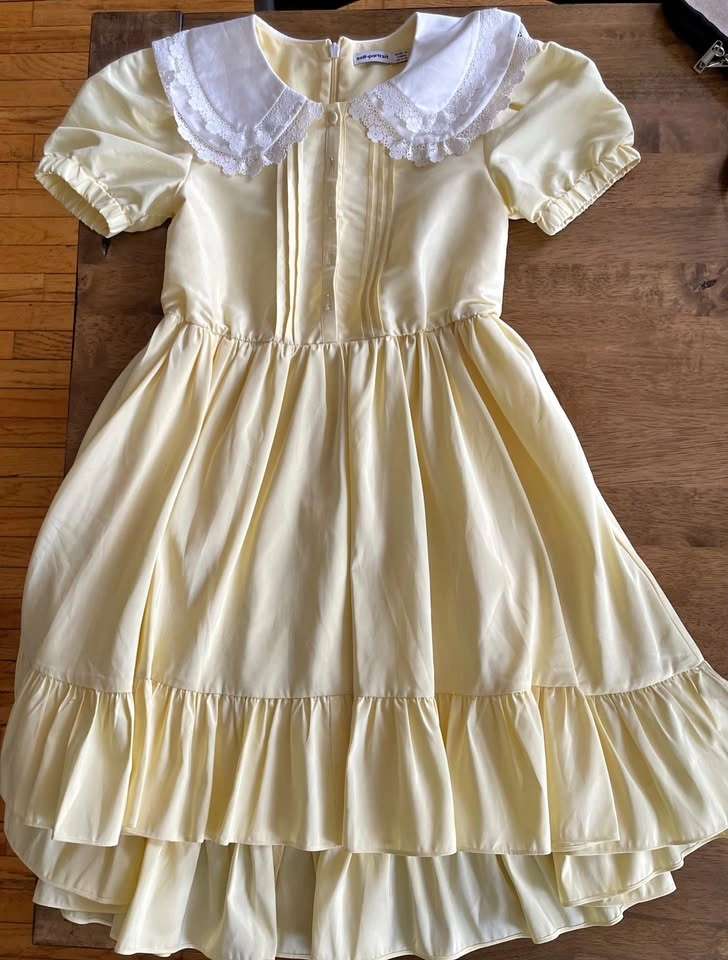 Self Portrait Girls Yellow Dress - Very Good Condition - 8-10ys