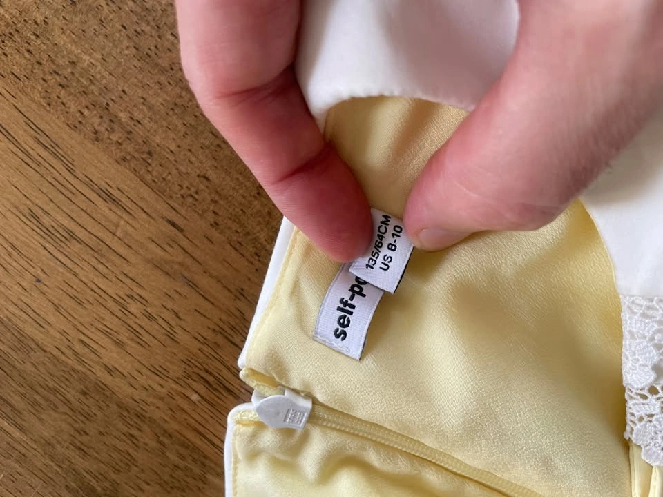 Self Portrait Girls Yellow Dress - Very Good Condition - 8-10ys - photo 2