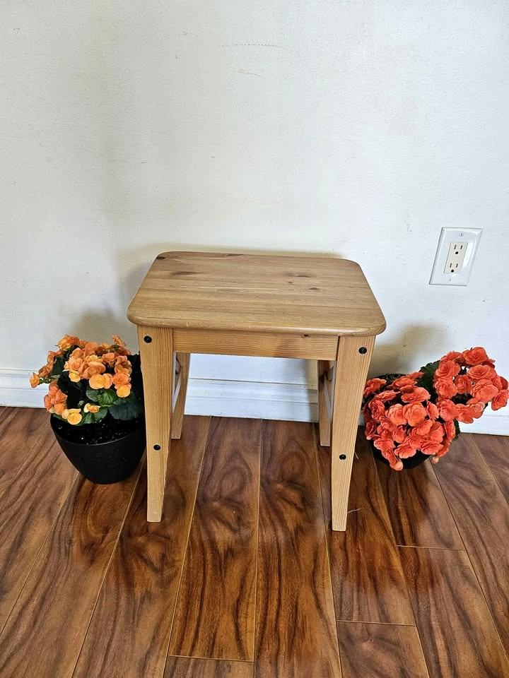 Solid Wood Multi-Purpose Stool / Small Side Table