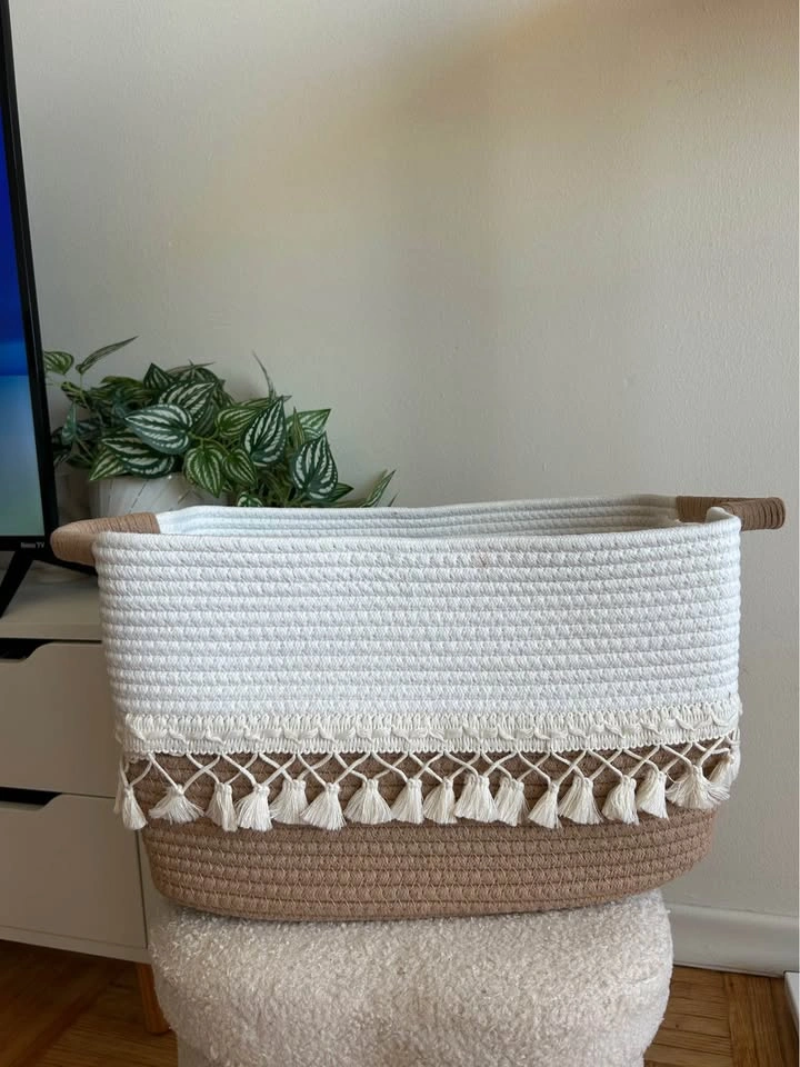 CLEARANCE - 100% cotton rope storage box - photo 2