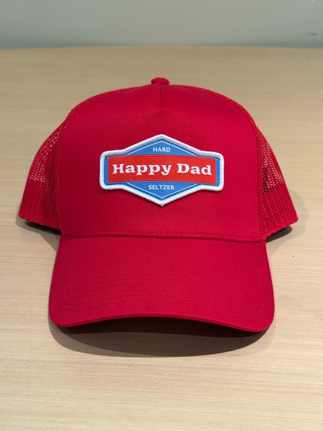 Happy Dad Hard Seltzer Red Trucker Hat - photo 2