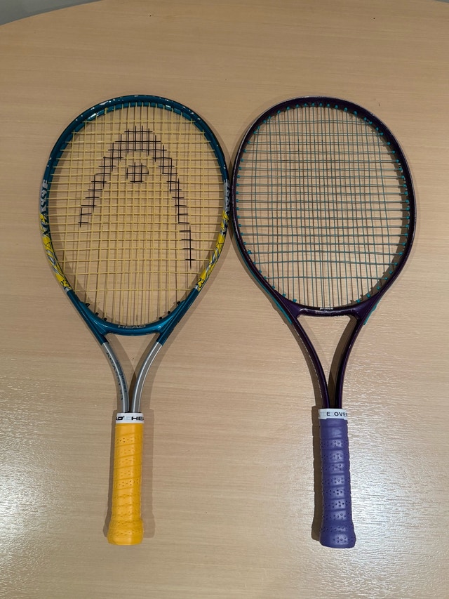 Head Junior Agassi 23 and Prince Junior Tennis Rackets