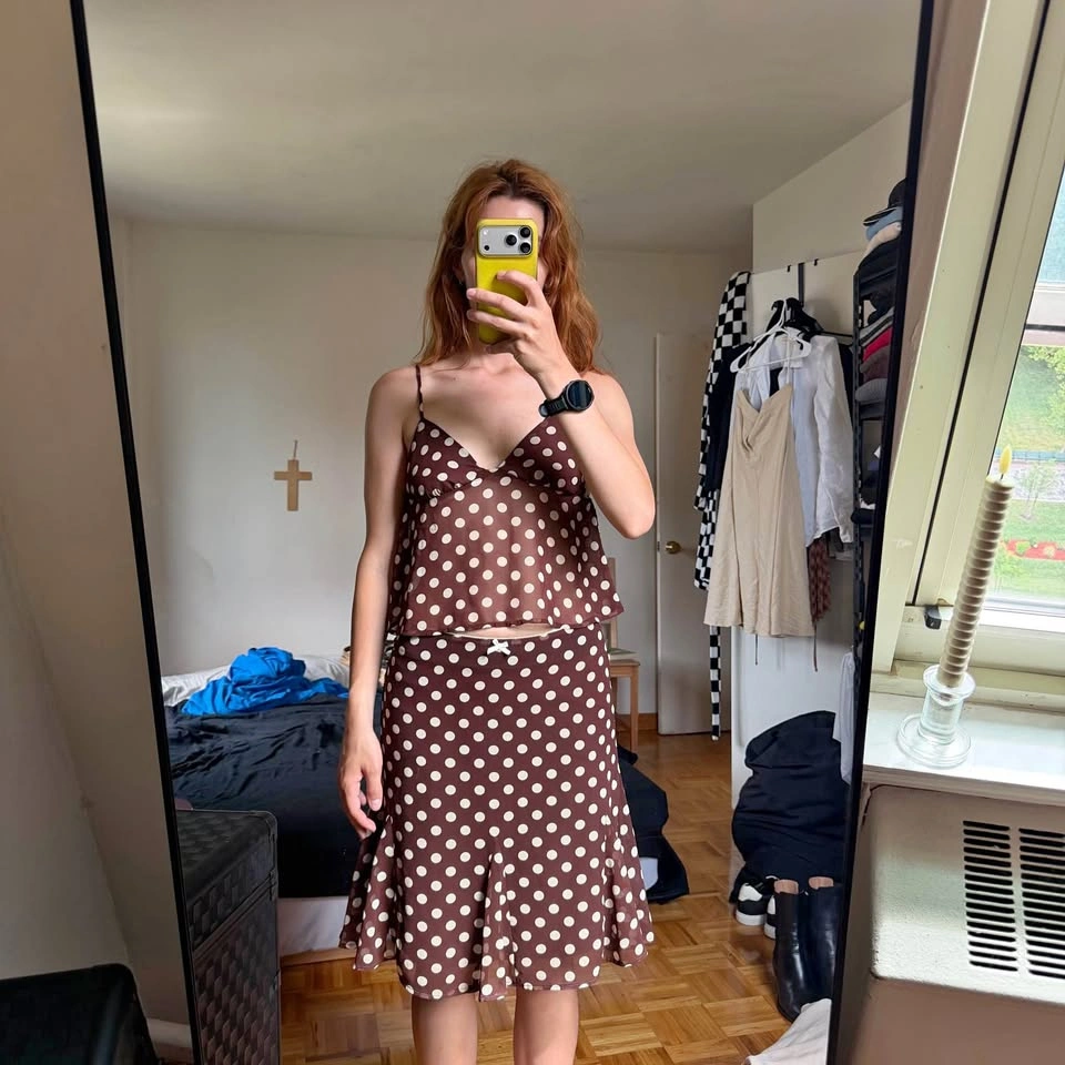 Cider polka dot skirt (size S) and top (size XS)