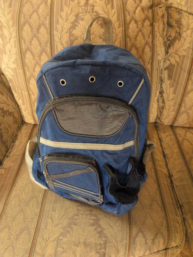 Blue Backpack - Back To School / Student Bag