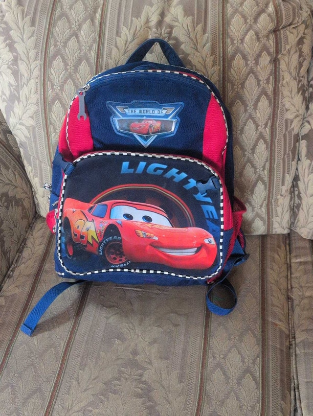 Disney Pixar Cars Lightning McQueen Backpack