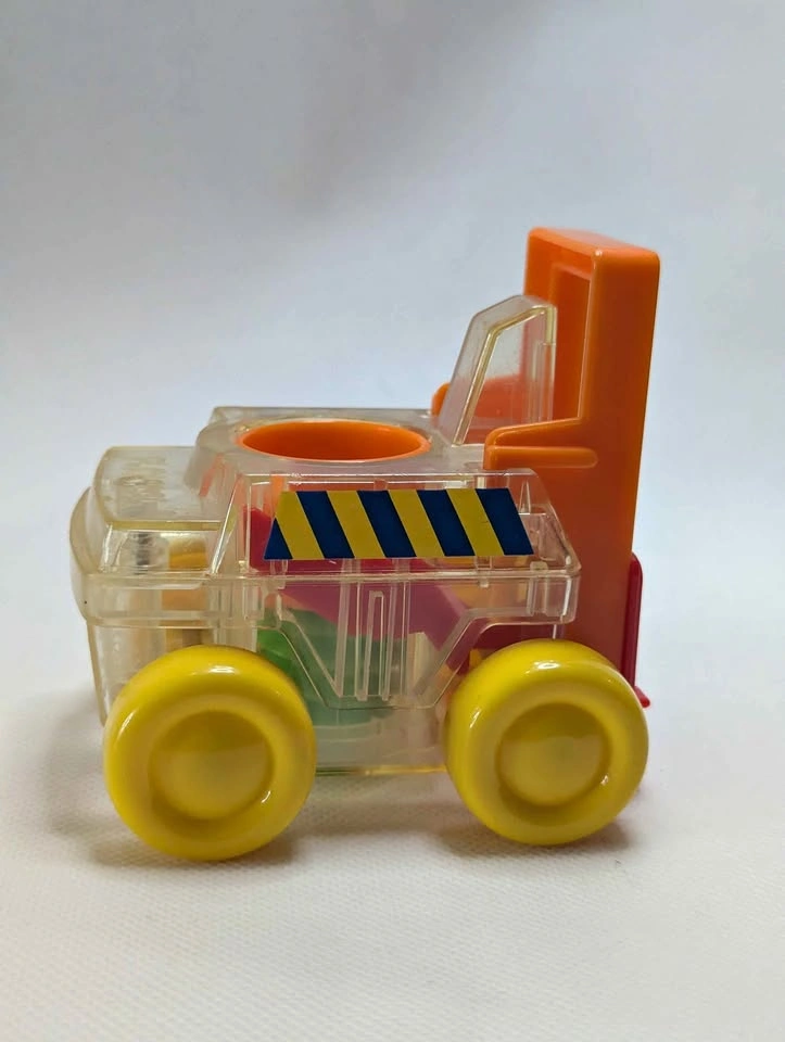 Vintage Playskool Clear Forklift Toy