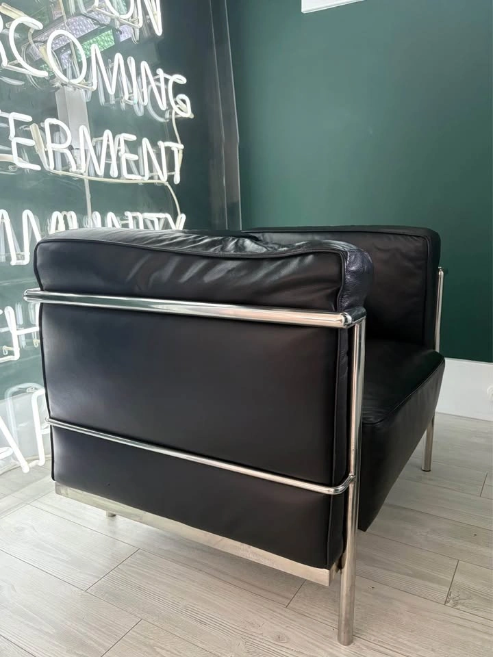 CORBUSIER GRAND MODELE MCM LEATHER ARMCHAIR! - photo 2